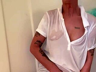 fan requested shower scene with milf bathing