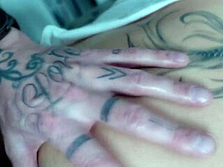 He cums on her ass then uses it as lube for tight anal.