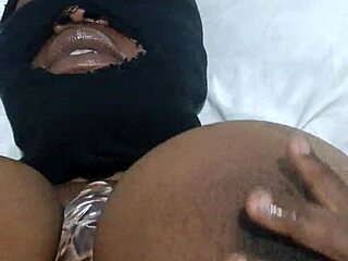 big tits ebony fingering herself sloppy