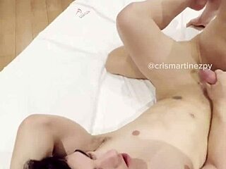 trio gay versatil on desk with muscular bodybuilders