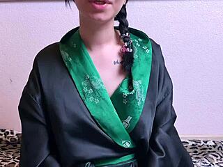 Eva Deva Teaches You to Be a Girl with Big Tits in Stockings