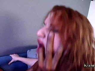 Redhead inked milf in kumalott interracial group bang with facials