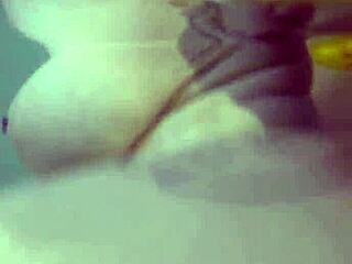 Sexy nadia takes a relaxing bath with rubber duckies