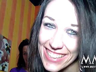 mmv films amateur cross dressing couple in 3some blowjob