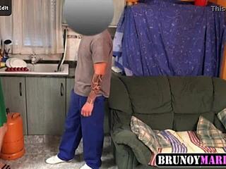 Spy Cam Captures Hot Woman Seducing Plumber at Home