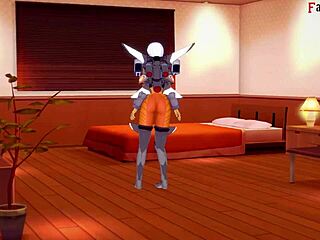 Valkyrie in a blowjob pov scene from apex legends fantasy