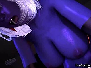 3D milfka si užívá facial a šukání kundy