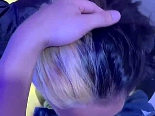 Client records our horny encounter with blowjob and natural tits.