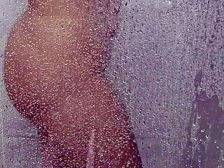 Surprise bathroom encounter with mature big ass