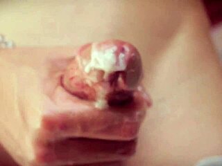 jerking my big latino cock until thick cum load shoots all over you