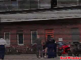 European tattooed prostitute gets fucked in old style