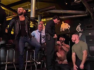 cops raid bar for wild orgy scene