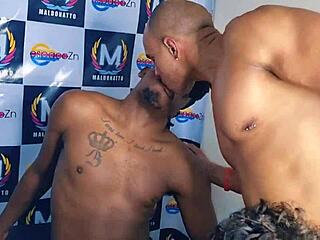 comemorando o halloween no brasil com uma orgia gay bareback interracial