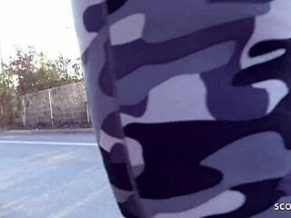 Fit German Femdom Teen Katharina Pisses During Pickup Sex Interview