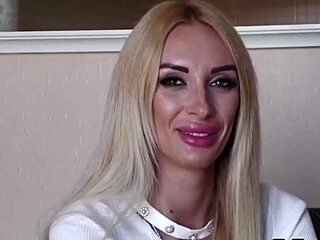 Blonde Shows Tits And Ass In Porn Casting Interview