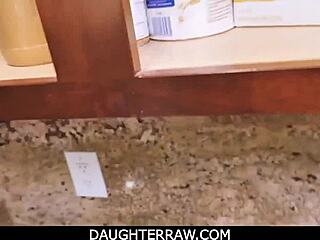 Intense fantasy where asian stepdaughter ember snow rides stepdaddy's cock hard and deep