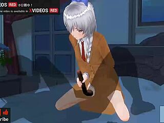 Uncensored anime Tessa gives handjob and creampie onasapo in hentai game