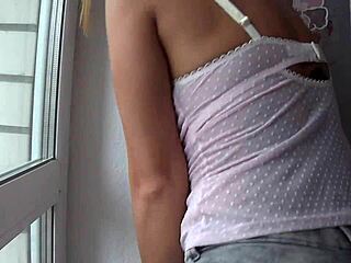 Camilla Moon Shows BIG NIPPLES Through Pink Underwear