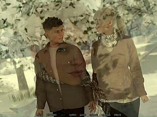 My step-cousin charms in this 3D cartoon, getting nude in the game