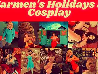 Granny's Xmas orgasms from hardcore licking