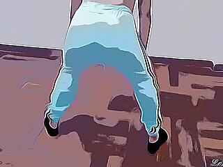 Sister-in-law shakes ass