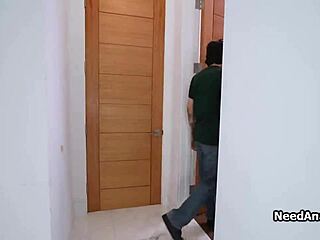 blonde throats before eating her hairy ass