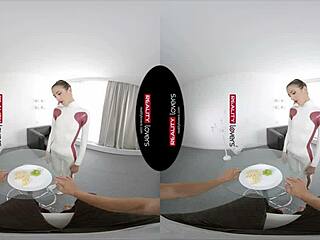 RealityLovers VR - bending over a latex android