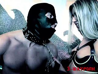 Do 2 Hot Latex Sluts Dominate 2 Guys In 3-Way?