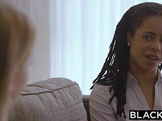 Chloe Scott's first interracial encounter with a well-endowed Mandingo