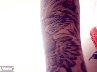 hot tattooed milf riding monster cock hard