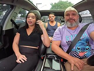 Julia Vass in hot interview and hardcore sex in a car