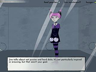 Hey, check out Raven masturbating in 18Titans Part 4 cartoon game!