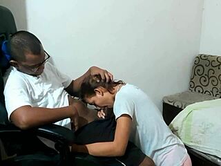 hot lil stepsis givin me a blowjob to get noticed