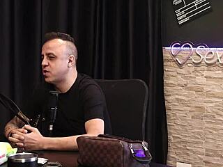 Brazilian babe kisses guy, angers cuckold who cums on car door