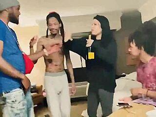 Youngstarbrazy and Gaktrizzy party hard in public outdoor settings
