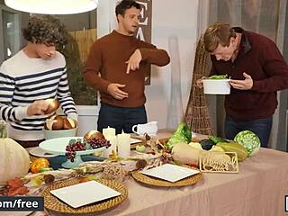 friendsgiving with nate grimes and friends turns into wild raw gay fucking party
