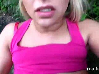 Why tease this cute Czech teen in the mall for pov banging?