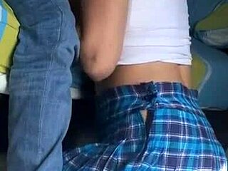 Hot school babe sucks dick to cumshot in mouth after class