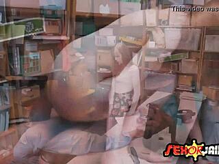 Teenage Shoplifter Dolly Leigh Screams Riding Security Guard's Cock