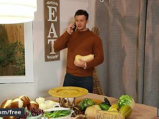 friendsgiving with nate grimes and friends turns into wild raw gay fucking party