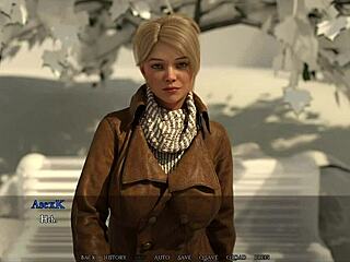 My step-cousin charms in this 3D cartoon, getting nude in the game