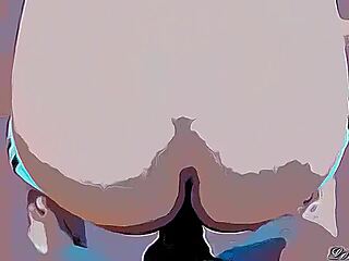 Sister-in-law shakes ass