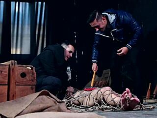 realtor and client humiliated submissive teen kristy black in dp threesome