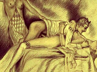 Vintage Erotic Illustration From Antique Collection