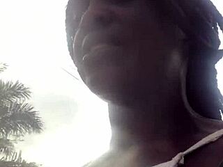 Crazybitch searches super market for lighter to smoke