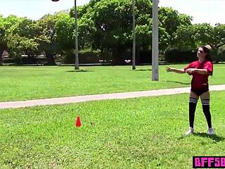 footballer teen bffs with their trainer post-workout