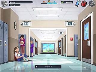 Intriguing Gameplay With Big Cock Handjob In Shower