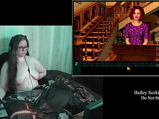 naked woman with big tits and glasses in anime hentai