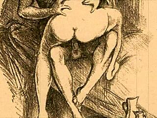 Vintage Erotic Illustration From Antique Collection