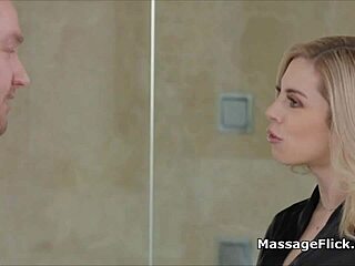 Blonde Teen 18+ Gf Feels Intense Emotions While Sucking Big Cock In Lobby